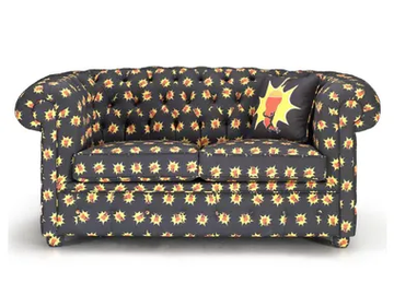 PROVVIDENZA - 2 seater tufted fabric sofa by formitalia luxury group - view 2